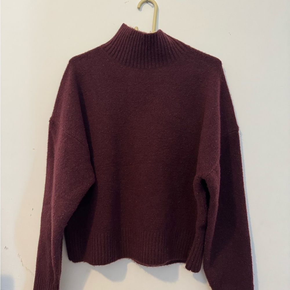 Elegant Burgundy Women's Sweater